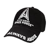 United States Space Force Black Cap | Stylish & Durable Comfortable Black Baseball Cap, Perfect for Everyday | Ideal for USSF Personnel, Officially Licensed, & Celebrates Space Innovation