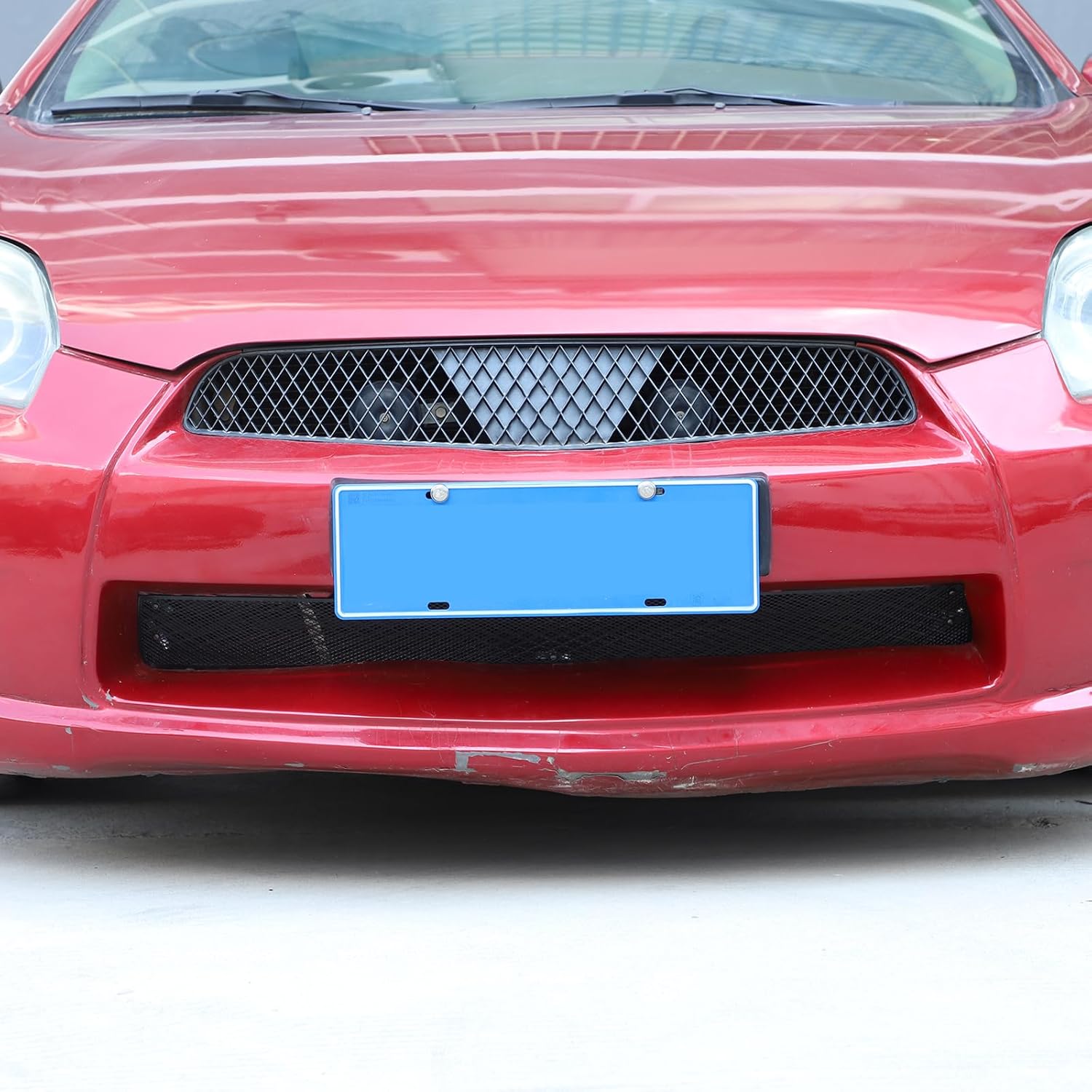 for Mitsubishi Eclipse 2006-2011 Front Grill Mesh Inserts Trim Stainless Steel Grille Guard Protector (Lower Grill-Black)