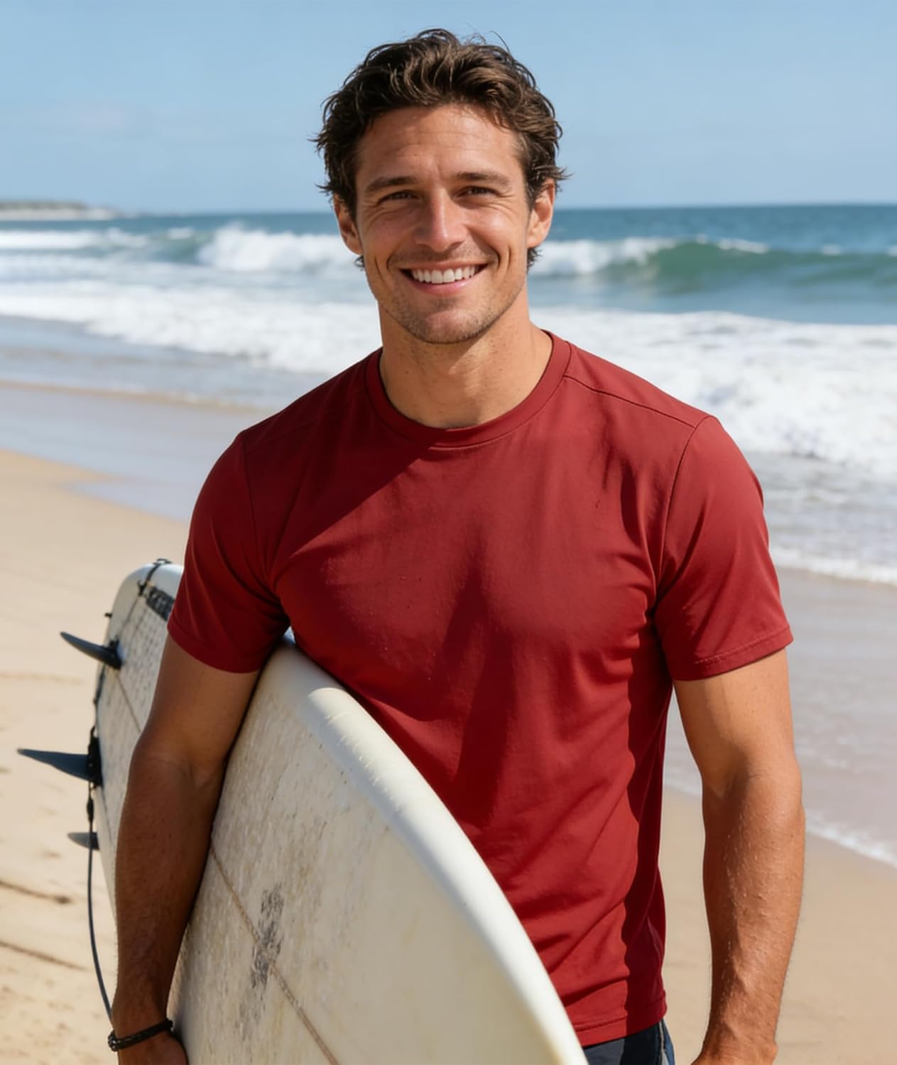 ZITY 7 Pack T-Shirts for Men Rashguard UPF 50+ Athletic Workout Tee Shirt Sun Protection Fast Dry Moisture Wicking Swim Shirt - Image 2