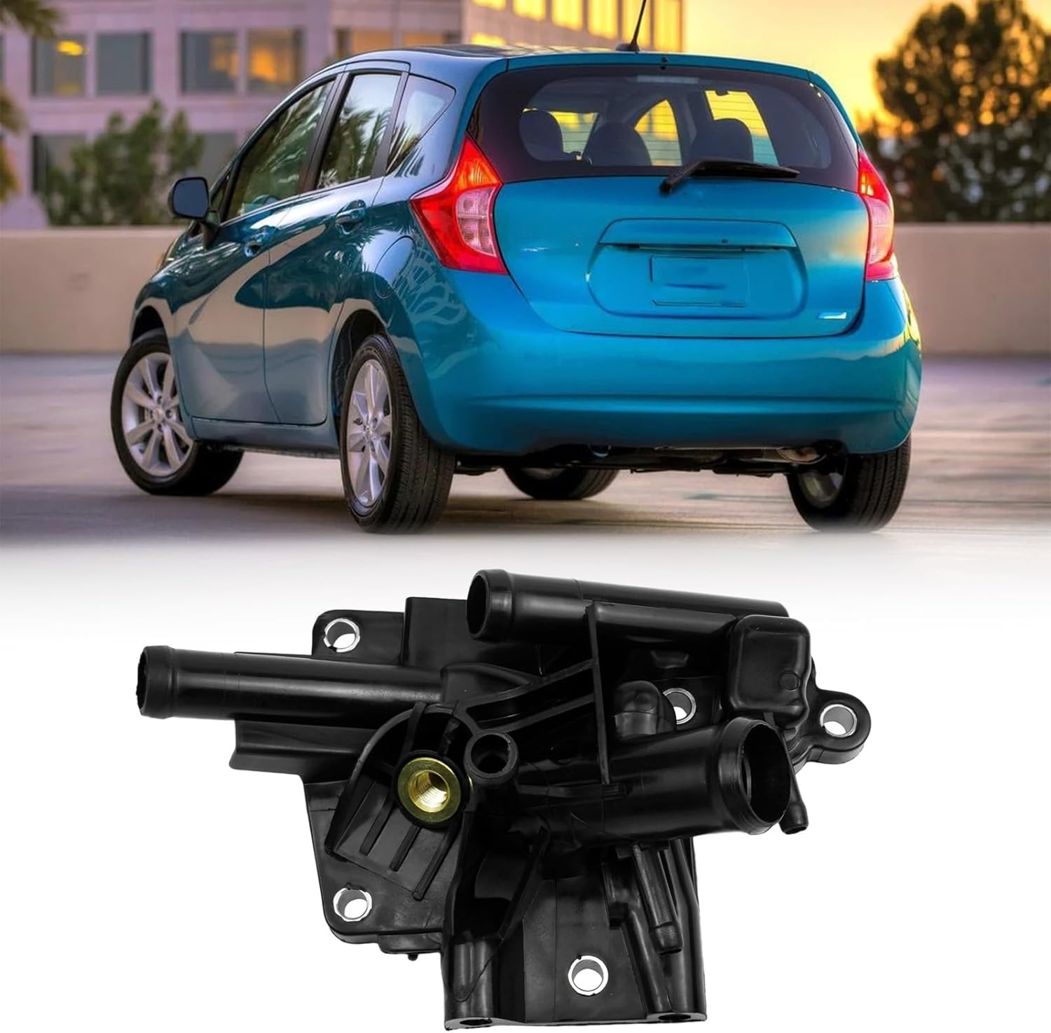 110605RF0A Engine Coolant Outlet For Nissan Kicks Versa 1.6L 2018-2019 2020-2024 Water Outlet Assembly Replacement for 11060-5RF0A