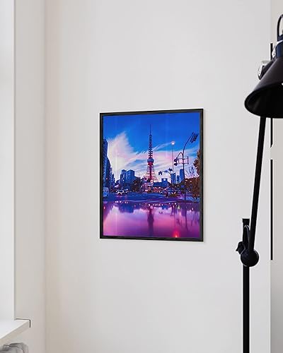 Miniatura 70 de RipGrip - Póster decorativo de estilo moderno (ciudad asiática con luces de neón), para decorar dormitorio o sala, de 12 x 16 pulgadas, sin marco
