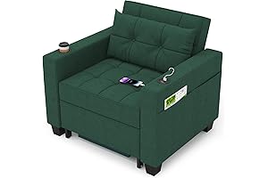 DURASPACE 39 inch Futon 3-in-1 Pull Out Chair Bed