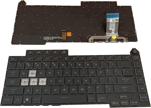 Laptop Replacement US Layout Backlit Keyboard for Asus Rog Strix G15 G513 G513Q G513QM G513QY G513RC G513RM G513RW G513QR G513QE G513IM G513IE G513IC 0KBR0-4810US00