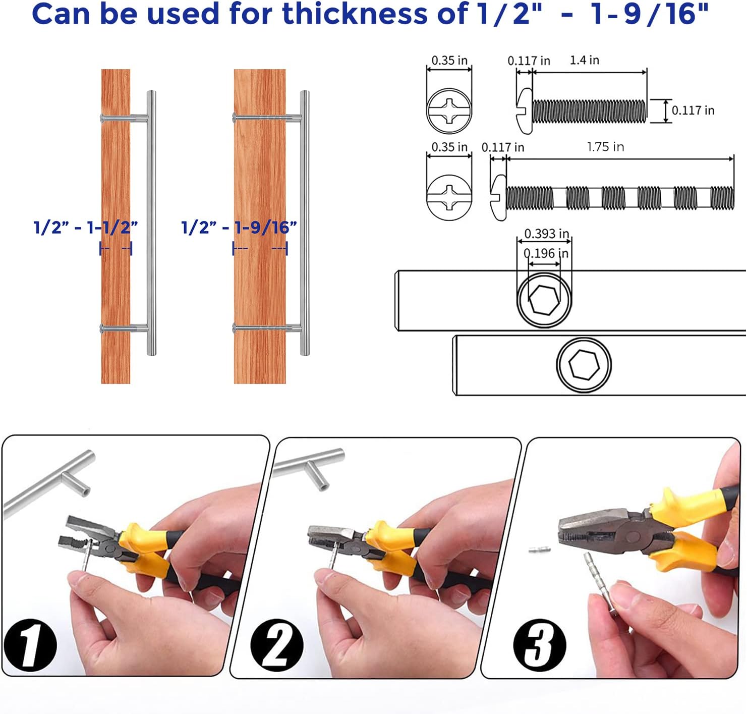 Ravinte Brushed Nickel Cabinet Handles 20 Pack 10 inch Cabinet Pulls Satin Nickel Kitchen Cabinet Handles Modern Drawer Pulls Silver Hardware for Kitchen Cabinet
