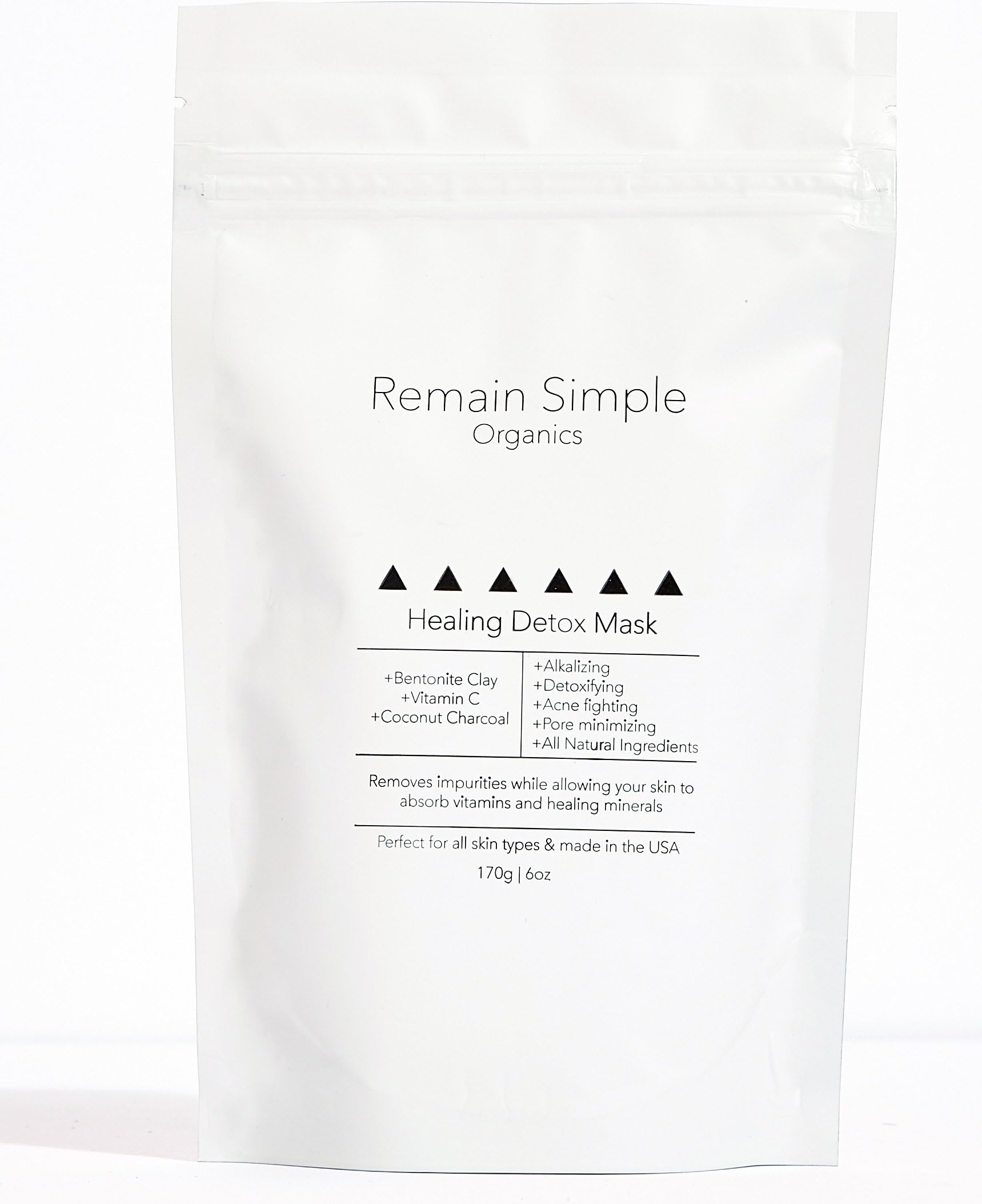 Bentonite and Charcoal Detox Mask for Skin Healing and Cleansing, Fights Acne and Blackheads, Detox your skin and body Naturally