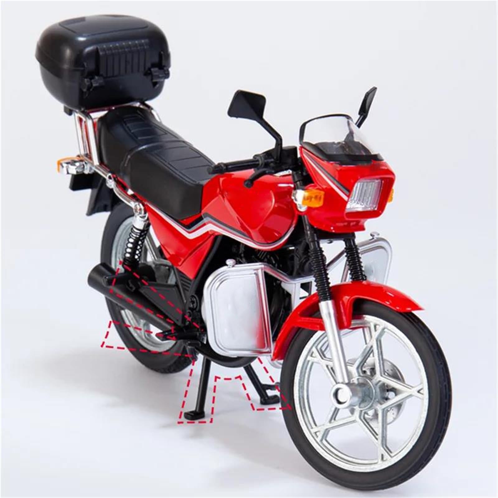 Moto miniature 1/12 Suzuki GS125 pour décoration de bureau et salon