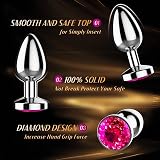 Yolodit Anal Plug Butt Plug Adult Sex Toy,Jeweled Anal Toys Adult Sex Toys Games, Personal Anal Plugs for Women,Men and Couples,Rose Sex Toy G Spot Anal Beads Anal Toy Massage Kits