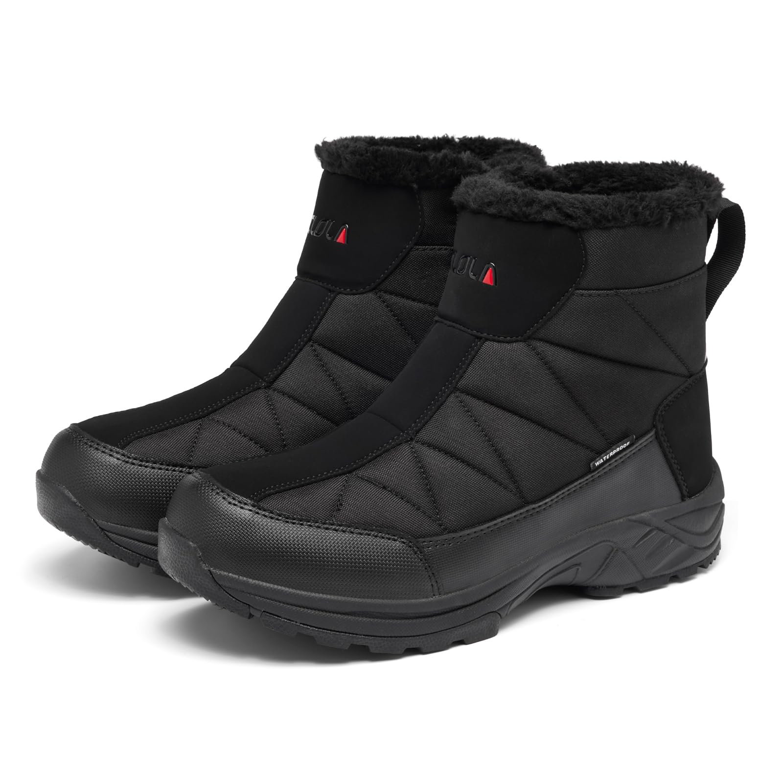 TLOLA Winterschuhe Herren Wasserdicht Warm Gefüttert Schneestiefel | Winterstiefel Herren rutschfest Wanderschuhe Trekkingschuhe Outdoor Schuhe