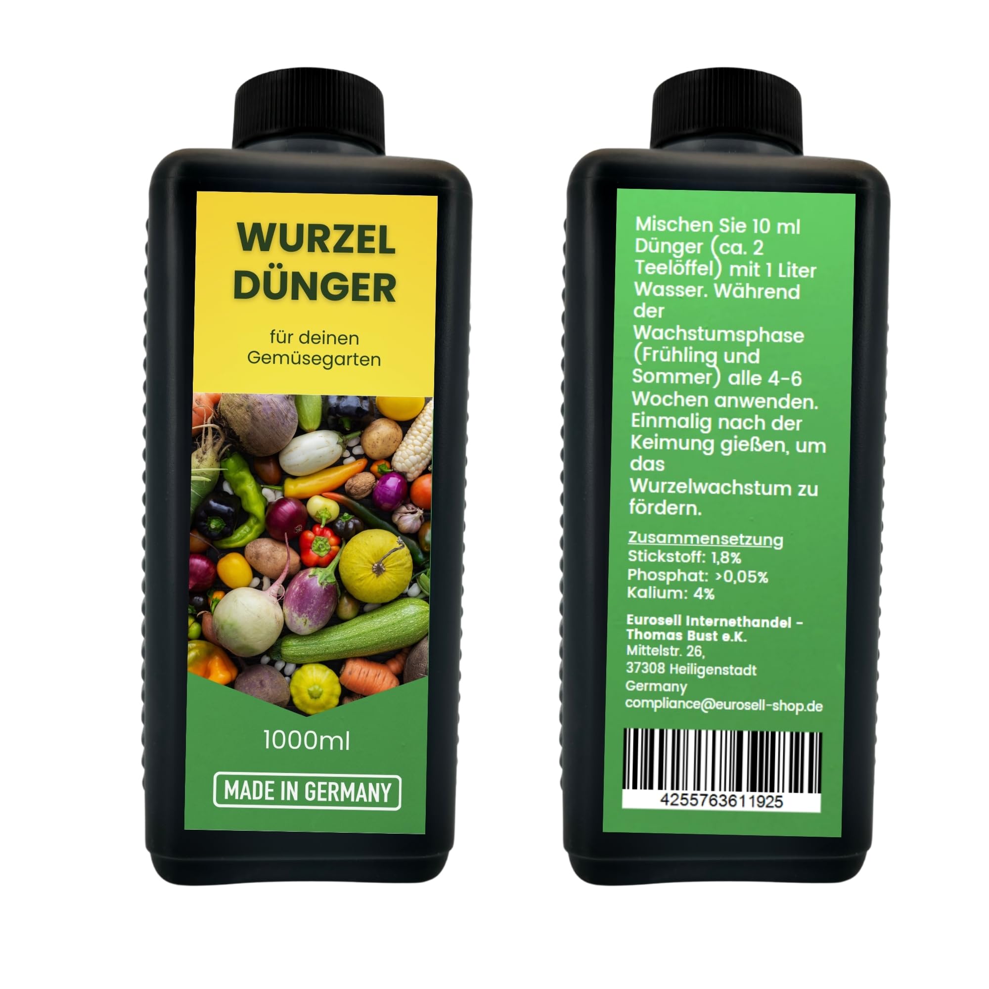 TronicXL Fertilizante concentrado para raíces, 5 L, para patatas, zanahorias, puerros, pepinos, tomates, verduras, universal, fertilizante líquido, zanahorias, ensalada, 5000 ml, fertilizante para