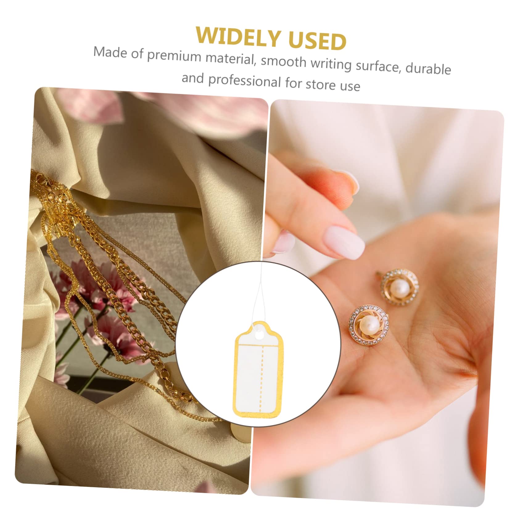 NUOBESTY Lot De 5 Étiquettes De Vente Pour Bijoux Faciles À Afficher 500 Pièces X 5