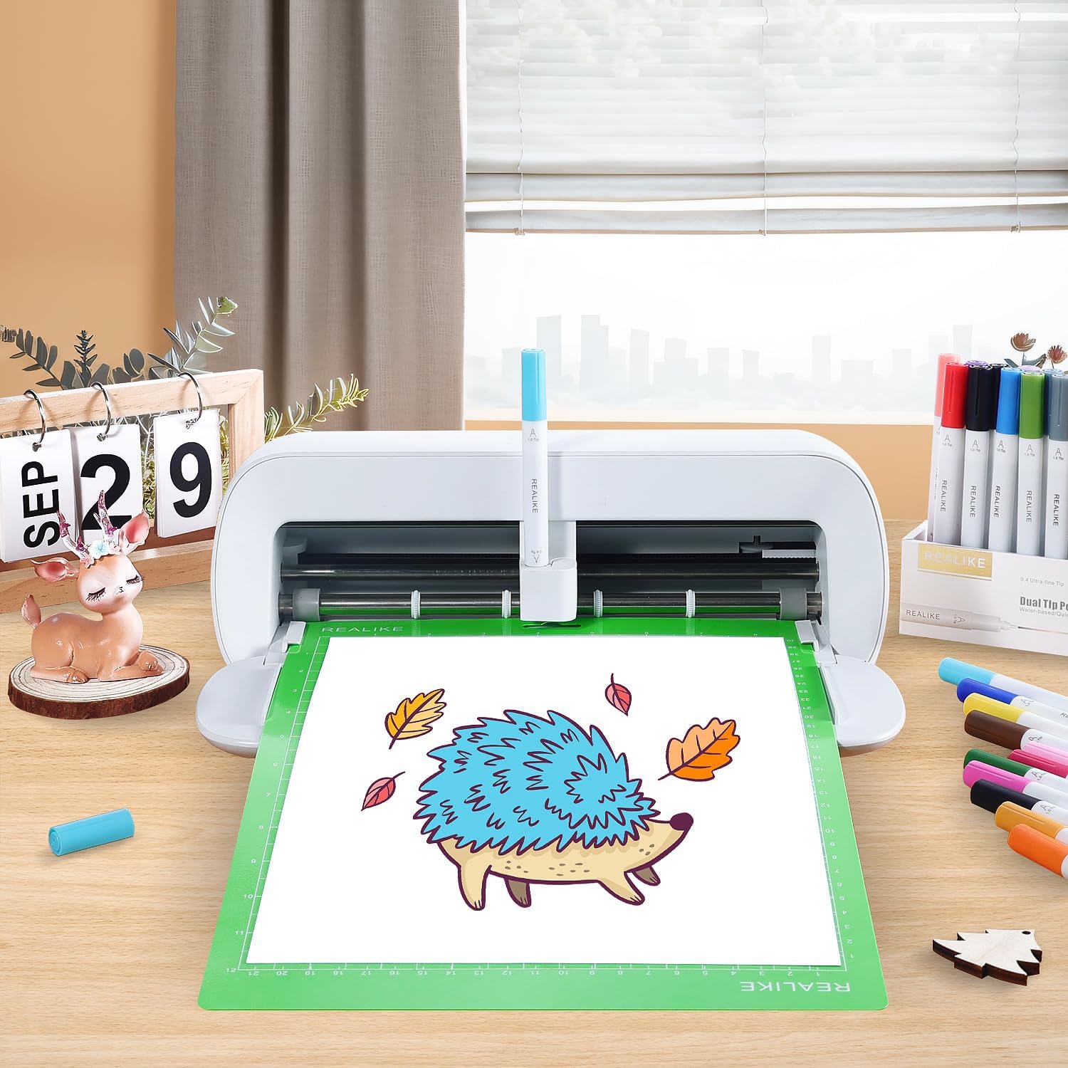 REALIKE 8.5”x12” Cutting Mat Compatible with Cricut Joy Xtra, Green Standard Adhesive Cutting mats for Joy Xtra Accessories