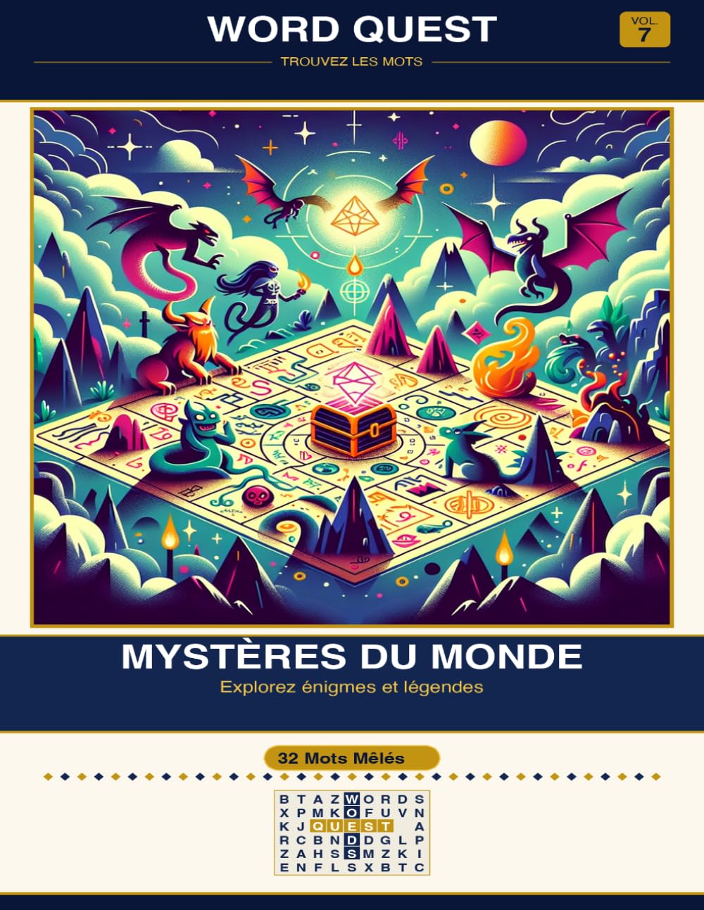 WORD QUEST Vol. 7: Mystères du Monde: Explorez énigmes et légendes