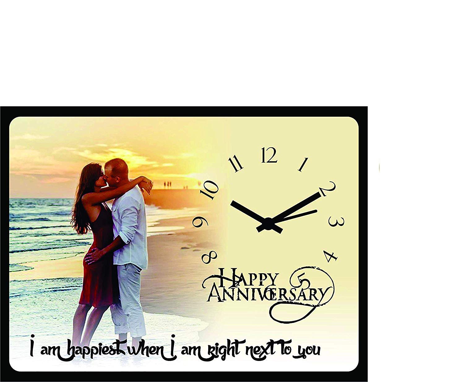 Creative Creation Vinyl Table Picture Frame (8 x 6 inch, Black