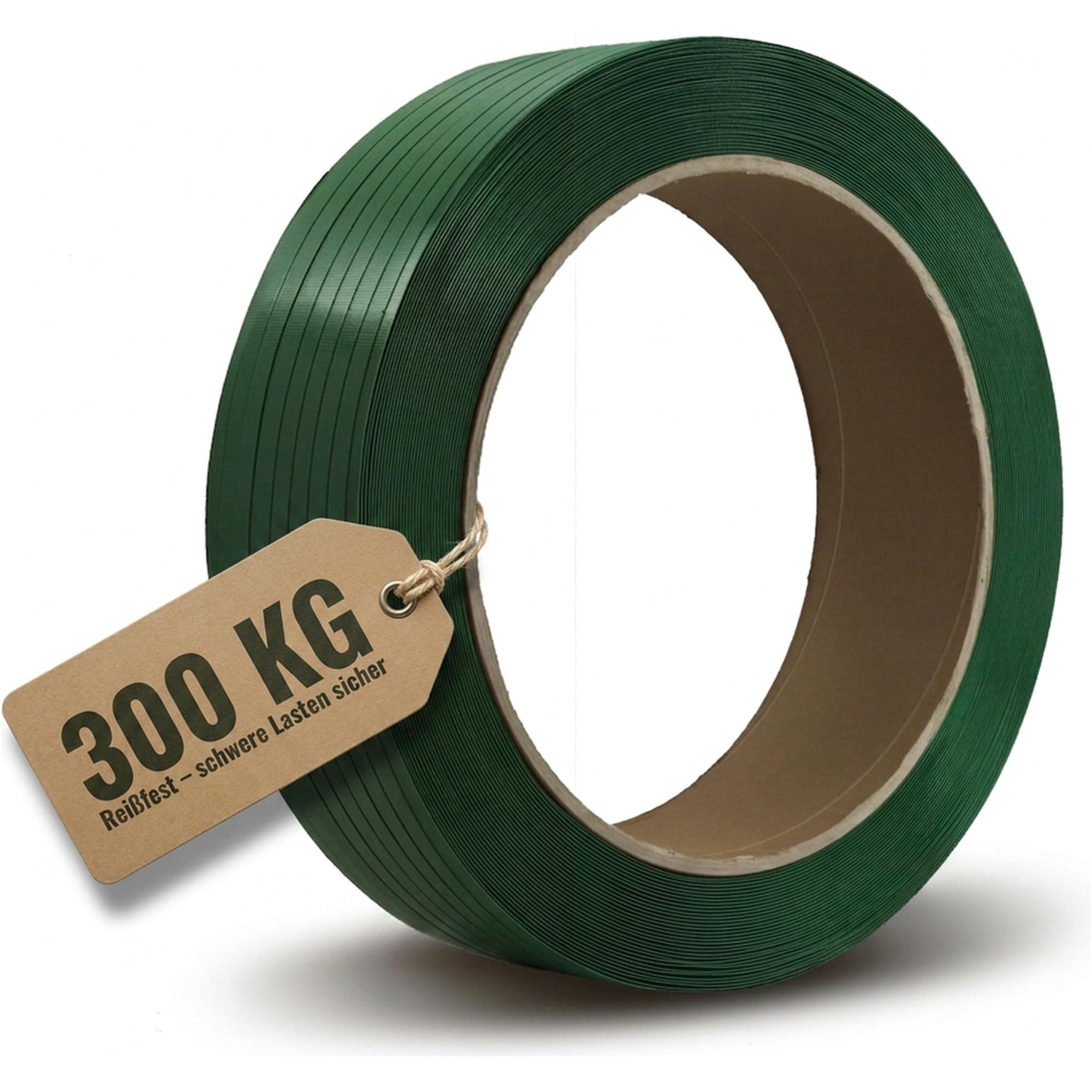 rouleau de ruban de cerclage PET, largeur 16 mm, épaisseur 0,60 mm, longueur 1700 m chacun, résistance à la déchirure 300 kg, mandrin 406 mm