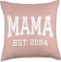 Vista 4 de Mama Est 2024 Custom Mom Personalized Mothers Day Customized Throw Pillow