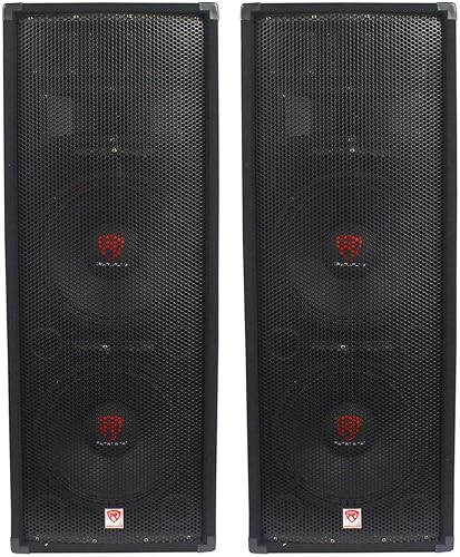 Rockville (2) Altavoces pasivos PA RSG12.28 Dual 12 2000 W 8 Ohm Pro Audio