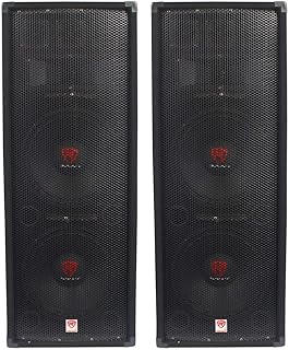 (2) Rockville RSG12.28 Dual 12” 2000 Watt 8-Ohm Passive Pro Audio PA Speakers