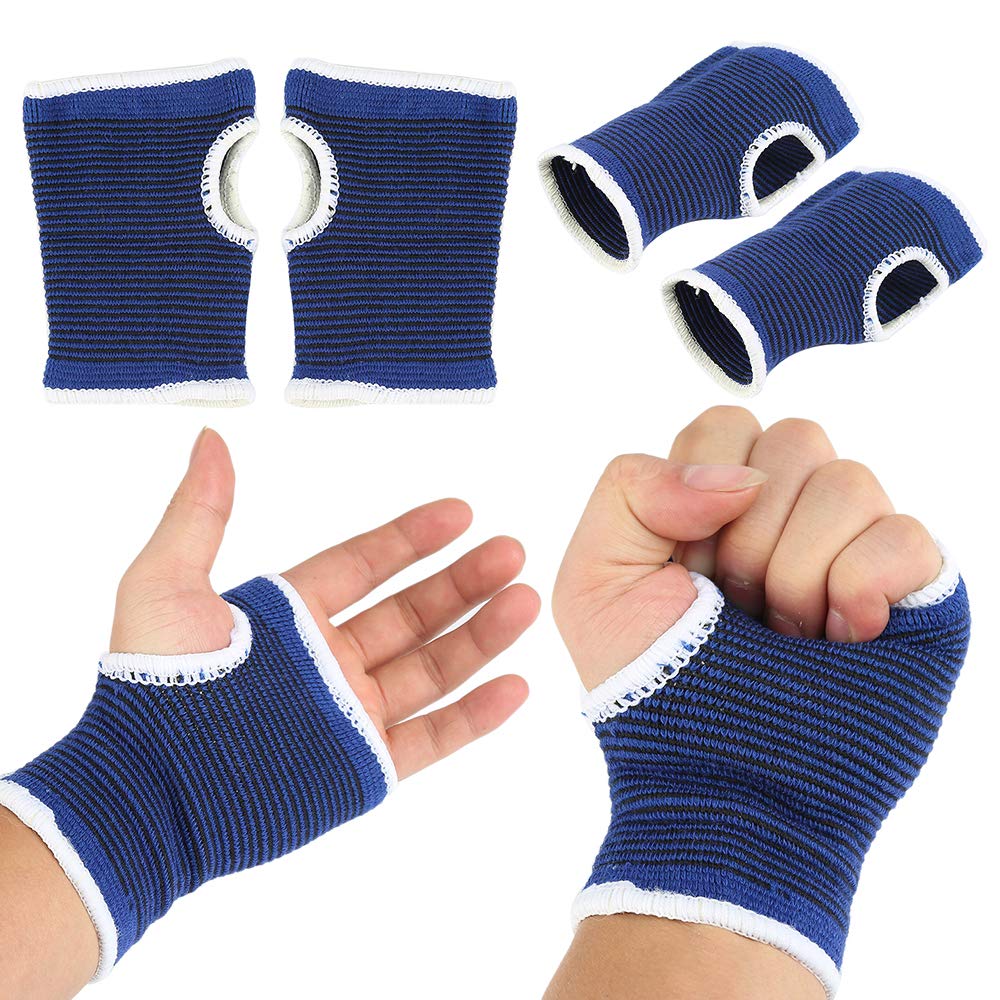 tooloflife Joint Wrap Support Brace Set, Nylon Blue Fitness Protective Gear, Relieve Joint Pain, for Golf, Volleyball, Weightlifting, Skiing(Knee Support Brace)