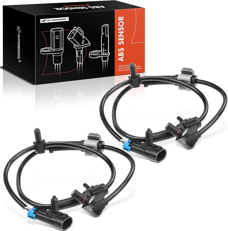Sensor de velocidade da roda ABS A-Premium dianteiro esquerdo e direito para Chevrolet, GMC e Cadillac – Conjunto com 2