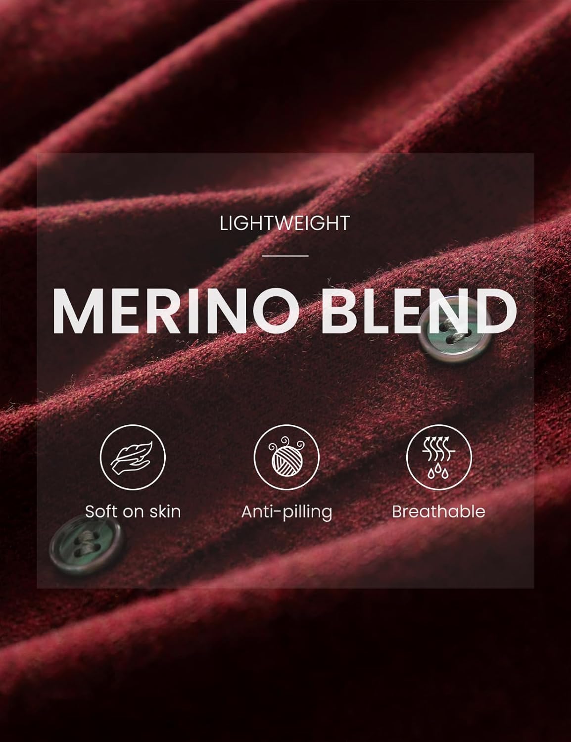 Women's Merino Wool Blend Cardigan 2025 Fall Winter Fake Two Piece Color Block Crewneck Long Sleeve Knit Sweater - Image 4