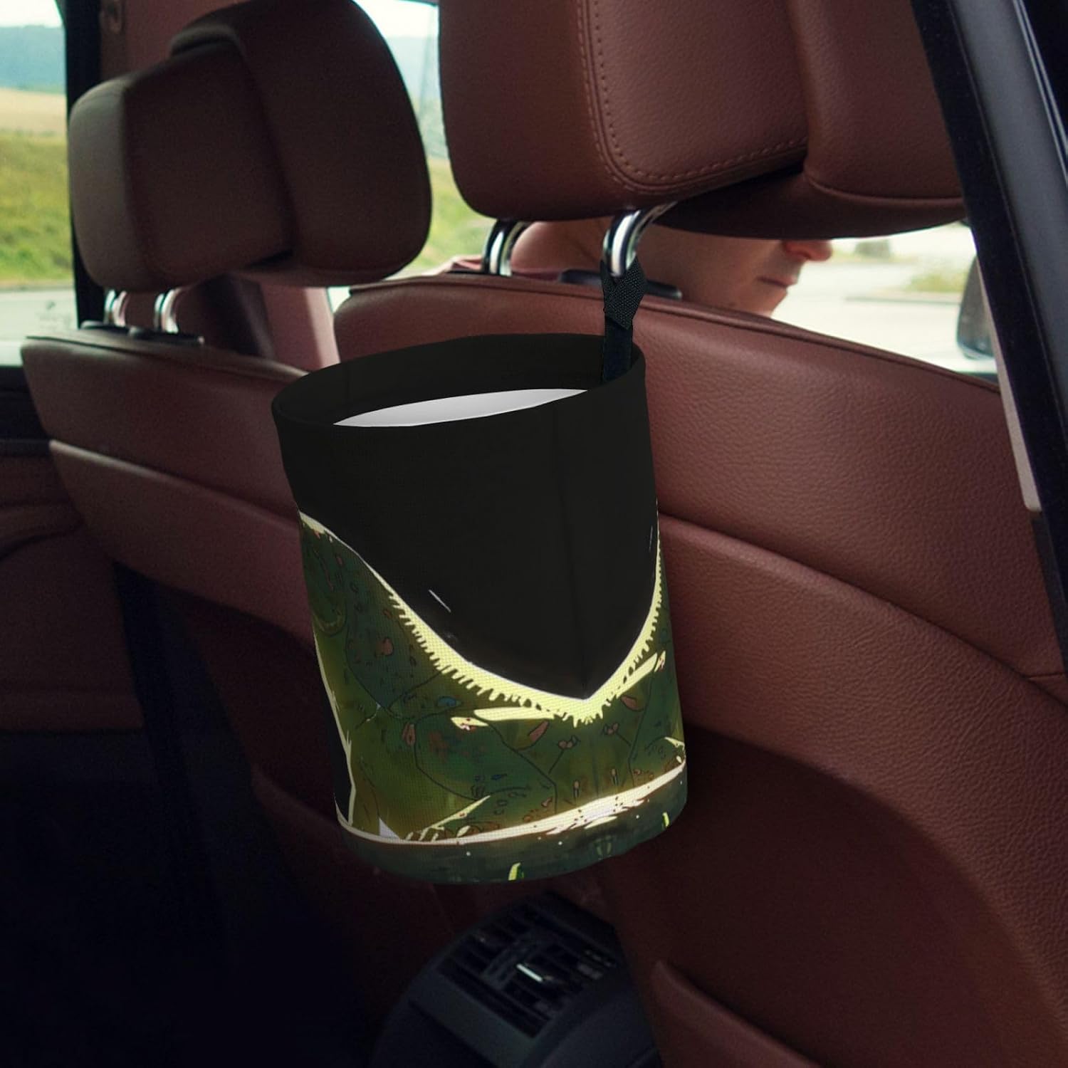 Lying Lizard Portable car Trash can, Practical car Storage Bucket, Practical, Convenient and Foldable, a Must-Have for Cars. image 5