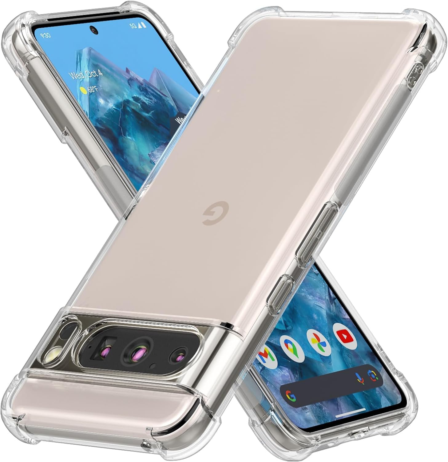 Custodia Per Google Pixel 8 Pro In Silicone Trasparente - Foto 4