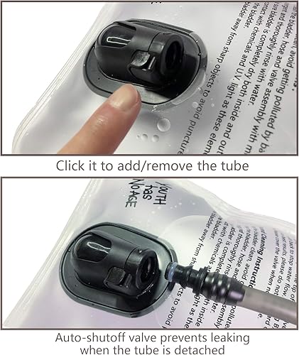 Miniatura 3 de Bolsa de hidratación de 2 litros a prueba de fugas, sin BPA, amplia apertura, bolsa de agua militar combinada con mochilas de hidratación para