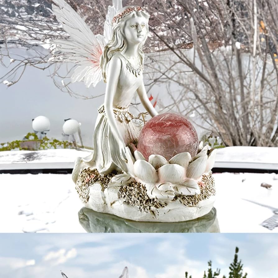 妖精と花のオーナメントとテーブルセット 妖精と花のオーナメントとテーブルセット