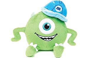 Buckle-Down Disney Dog Toy, Monsters Inc Mike Full Body Sitting Pose Pet Toy, Plush