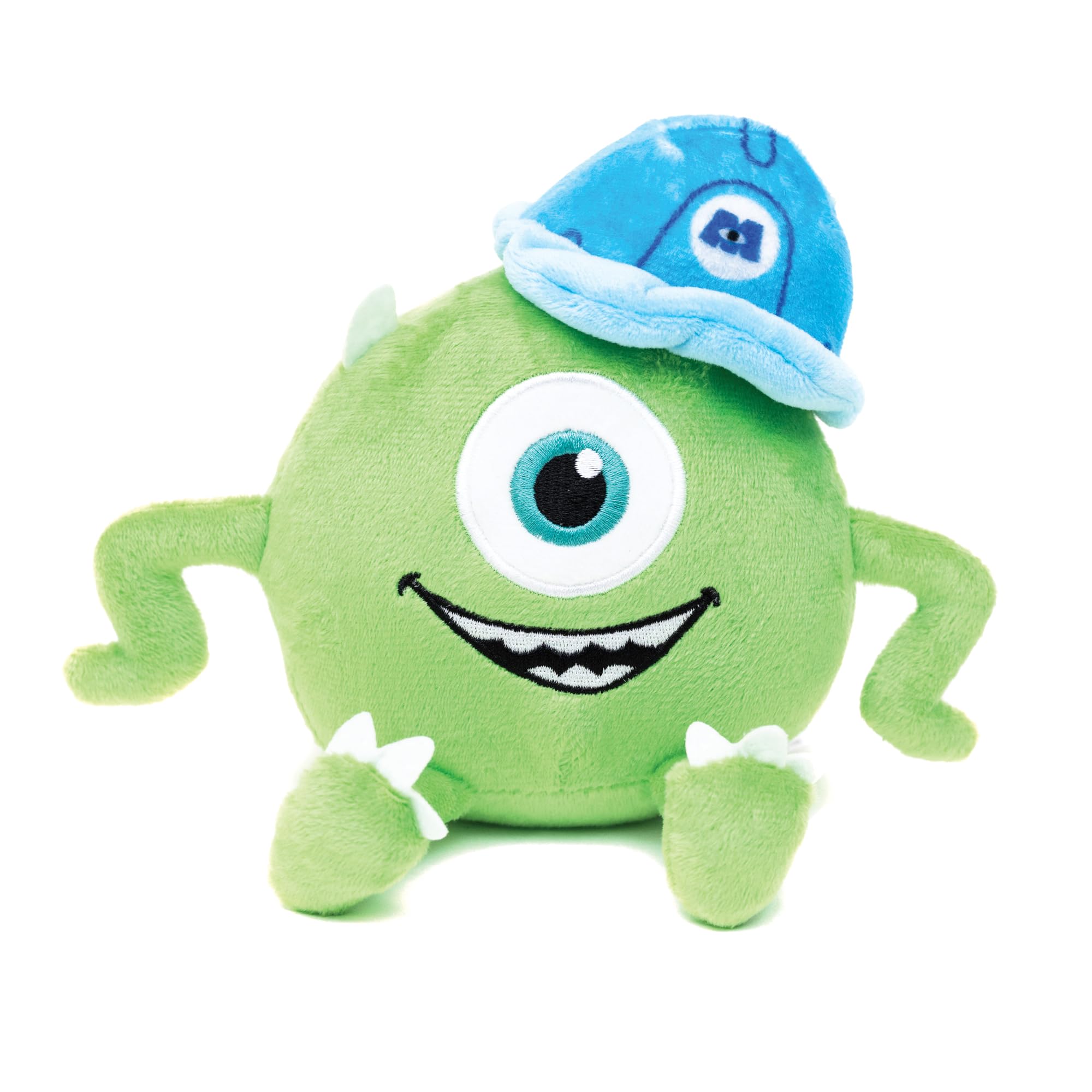 Buckle-Down Disney Dog Toy, Monster Inc, Plush (Monster Inc Mike), 9.5 inches x 9 inches x 7.5 inches