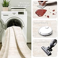 Vista 3 de Alfombra de pasillo de 2 x 5 – Alfombra lavable resistente a las manchas, alfombra de pasillo