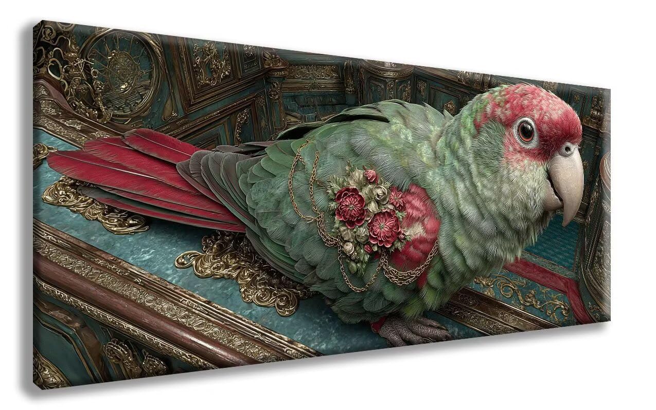 Malarstwo diamentowe papuga, zwierzęta, dla dorosłych, duży, XXL, 90 x 180 cm, 5D, okrągłe, pełne wiertło, zestaw do majsterkowania, mozaika do majsterkowania, do dekoracji sypialni, zzg2508OKCG1