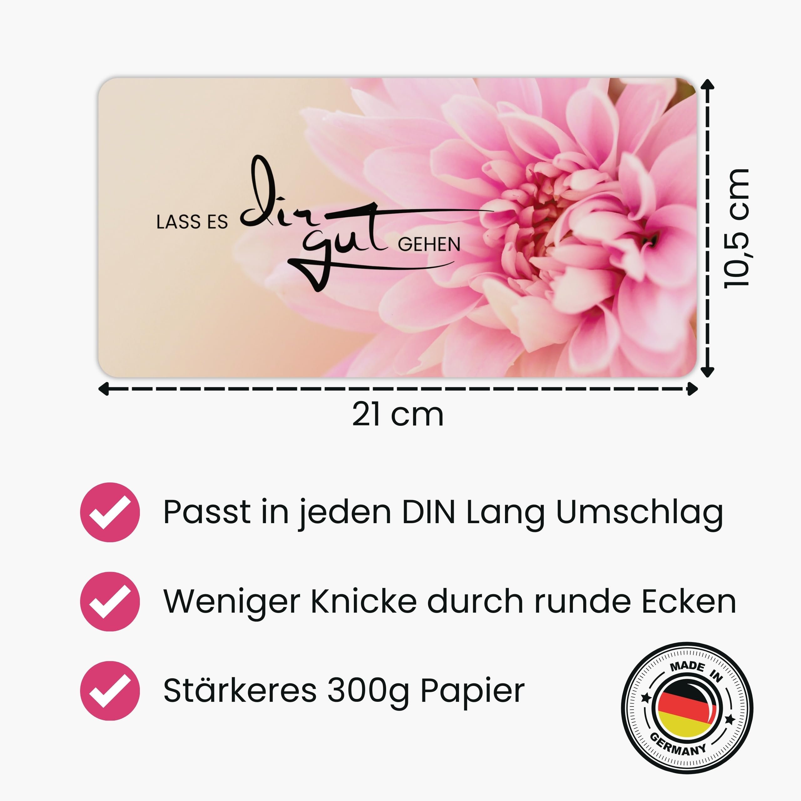 Spoddy Voucher Cards (Set of 50, DIN Long), Blank Voucher Templates for Massage Cosmetics, Hairdressers & Others - Image 4