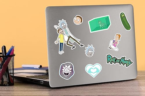Miniatura 5 de Rick and Morty - Paquete variado de calcomanías de vinilo grandes de lujo, para laptop, botella de agua, álbumes de recortes, tableta, monopatín,