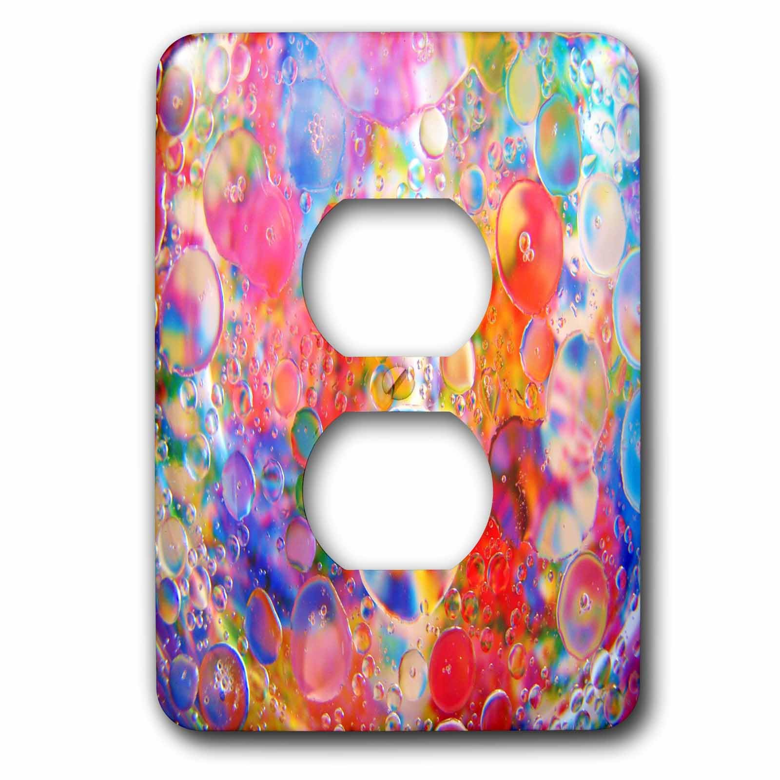 Impression de bulles 3drose LSP 212896 6 plaque double prise murale