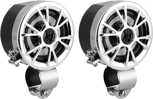 Amazon オートバイスピーカー オーディオスピーカー Hi Fiスピーカー Dc 12v 165hz周波数 配線式 オーディオシステムに接続 取り付けブラケット付き ユニバーサル 細工 プロ製造 バイク用オーディオ パーツ 車 バイク