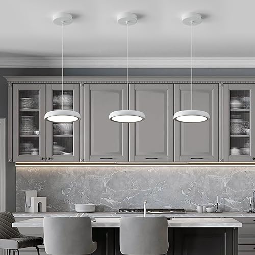 Miniatura 2 de Lámparas colgantes modernas para isla de cocina, LED de 6000 K, regulables, lámparas colgantes blancas puras, mini iluminación colgante para