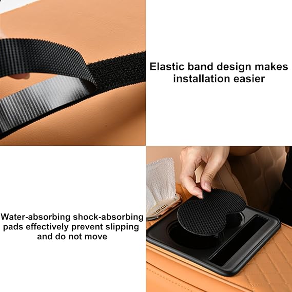 Multifunctional Car Armrest Storage Box - Auto Armrest Pad Storage Box, 2-in-1 Storage Box for Auto Armrest, Car Armrest Cushion,Auto Center Console Armrest, Arm Rest for Car