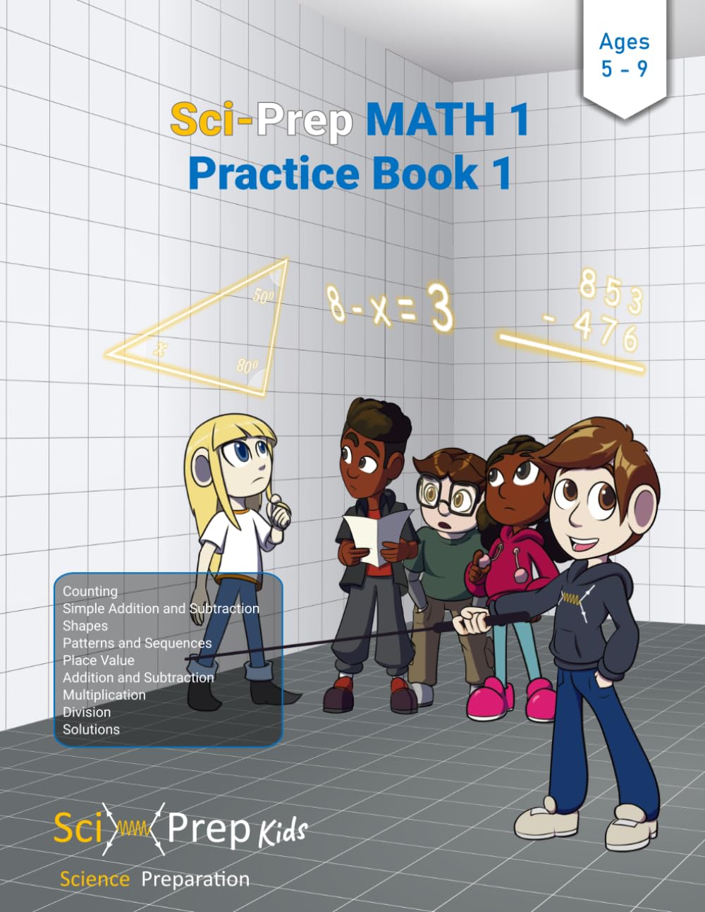 Sci-Prep MATH 1 Practice Book 1