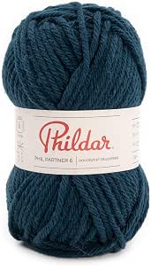 Lot De 11 Pelotes De Laine Phildar Partner 6 - Couleur Kaki, Aiguille 6 - 100% Acrylique Neuves