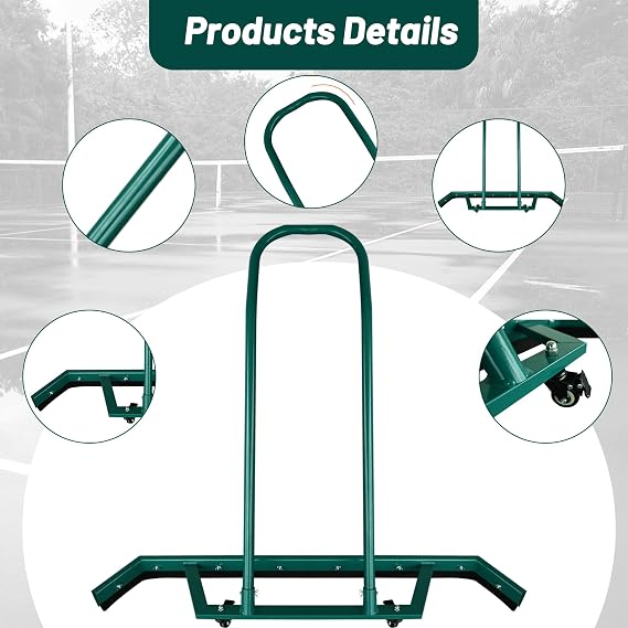 AIWFL 4.3FT Aluminium Alloy Sport Tennis Court Squeegee with Wheels