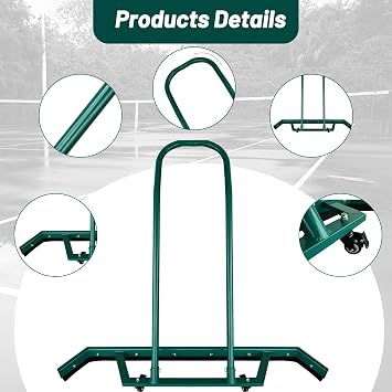 AIWFL 4.3FT Aluminium Alloy Sport Tennis Court Squeegee with Wheels