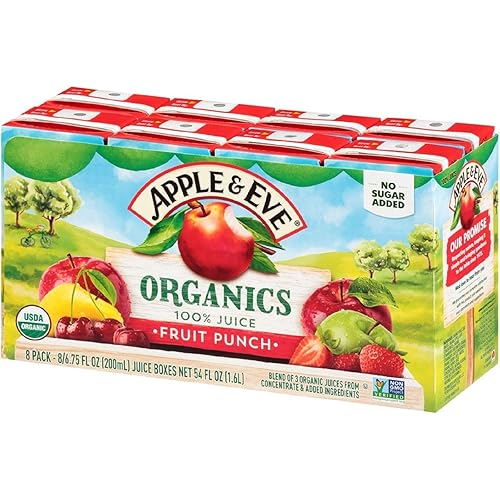 Apple & Eve Organics, Ponche de frutas, 6.75 onzas líquidas, 8 unidades, paquete de 5