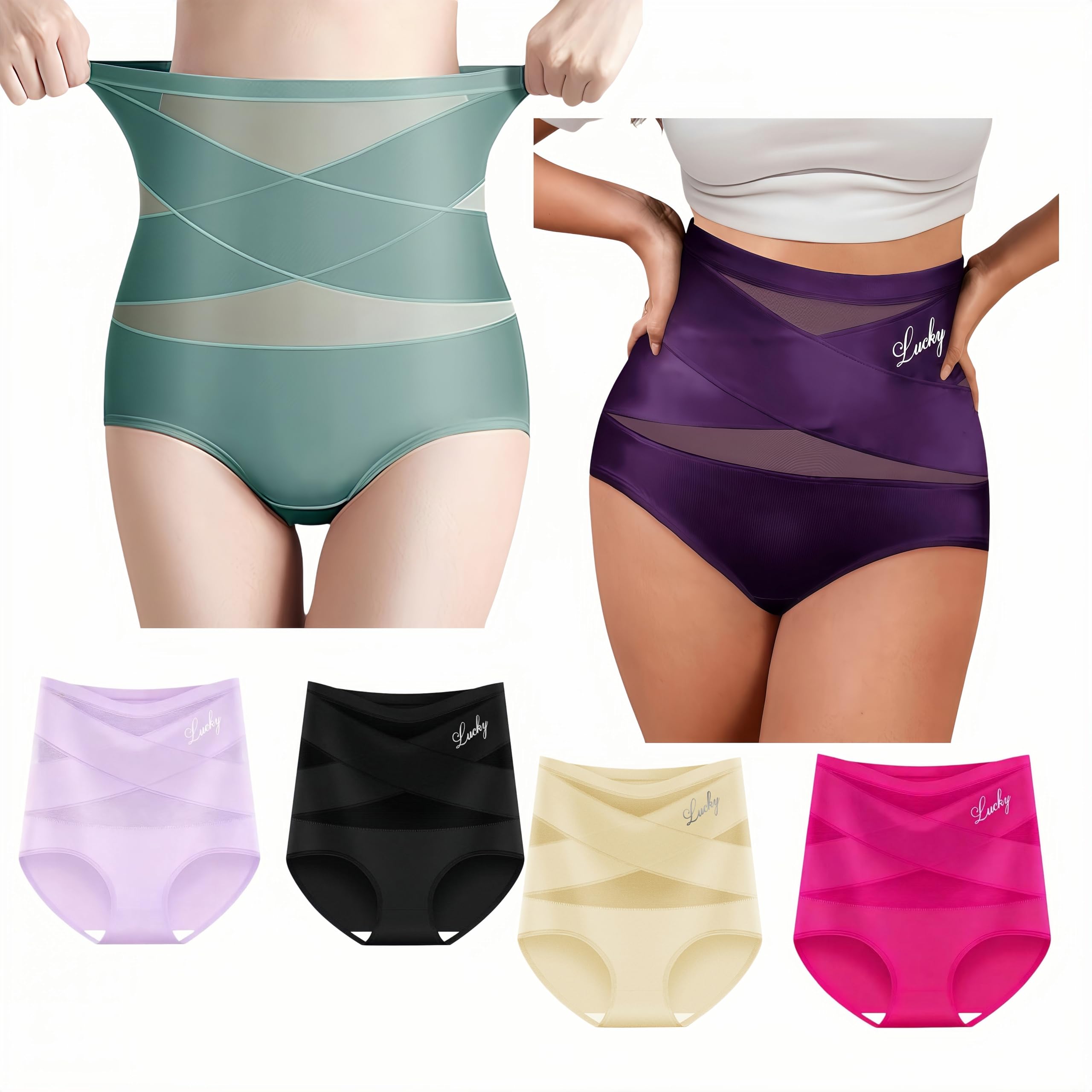 MEIION Bengka Culottes gainantes pour Femme, Taille Haute, Spécial Post Partum,Pantalon Gainant sans Coutures,et Sculptant en Ventre Plat Invisible Panty,Minceur ShapeInvisible,Respirable Confortable