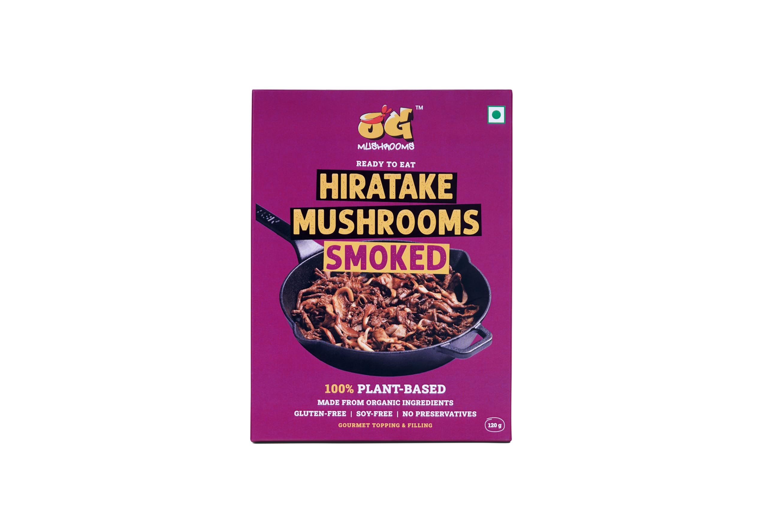 OG Mushrooms Ready to Eat Smoked Hiratake Mushrooms, Naturally Cooked with Organic Ingredients, 120g Pack-image-30