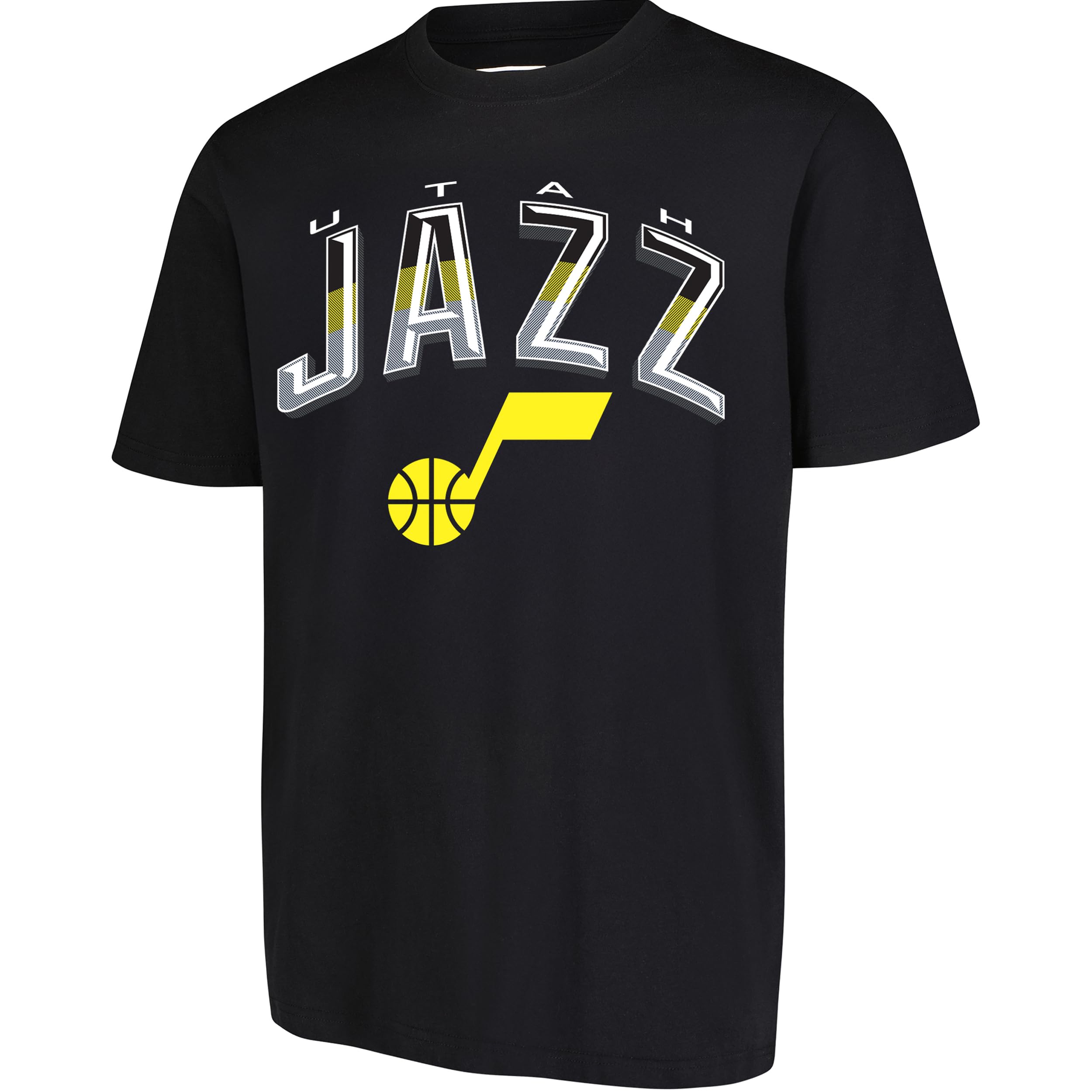 Ultra Game NBA Official Mens Super Soft Supreme T-Shirt – Unisex Utah Jazz, Black, Small
