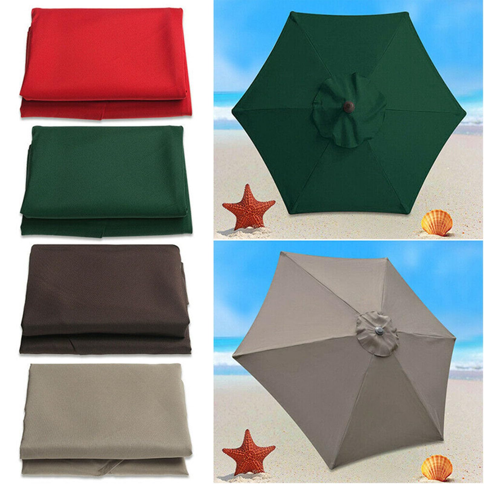 Ombrello di ricambio Impermeabile Baldacchino Per Esterni Giardino Protezione Ombrellone Ombrellone Tessuto 6 5-9 8 Piedi