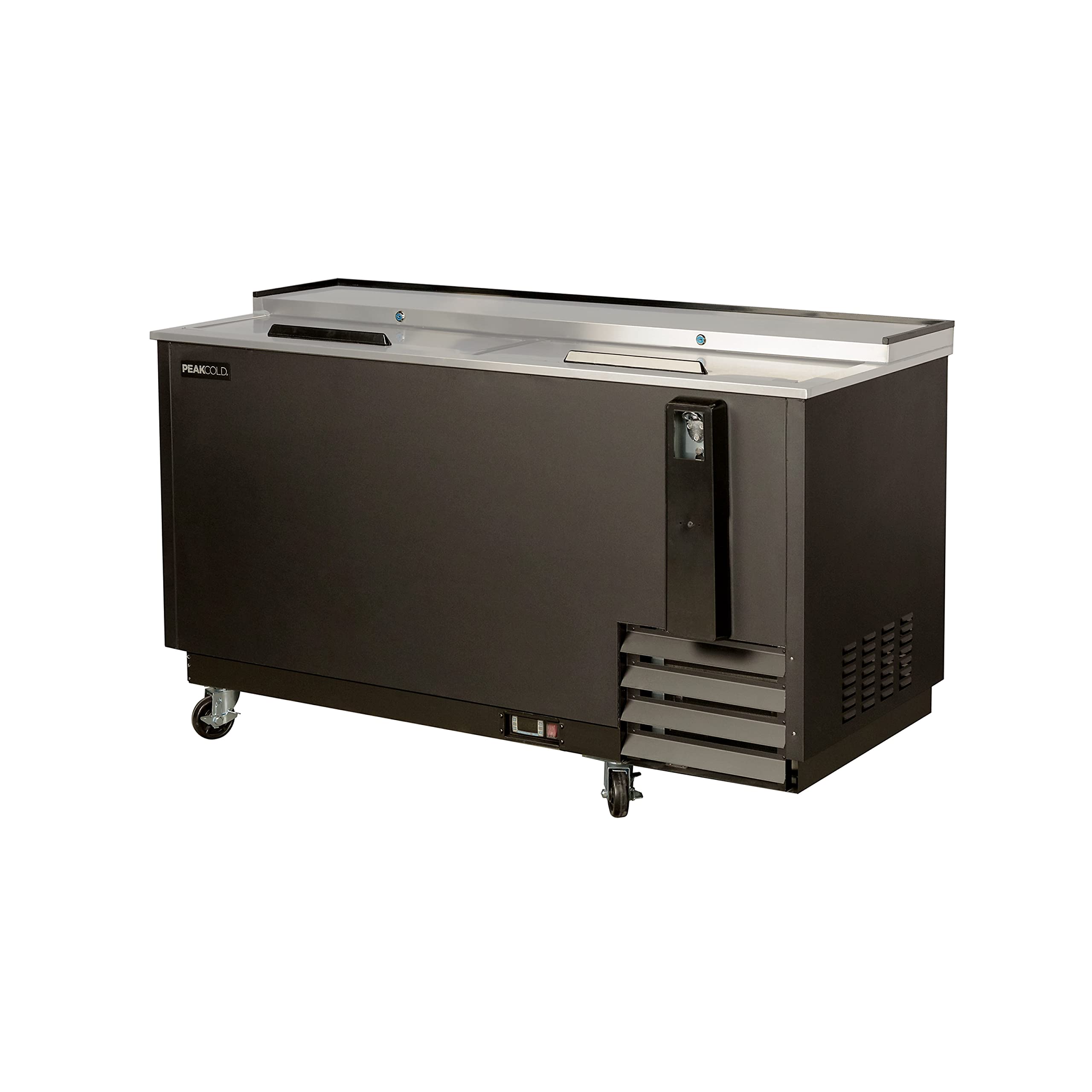 Peakcold Deep Well Horizontal Bottle Cooler; Slide Top Bar Refrigerator; 22 Case Capacity on Fridge.com - View 2