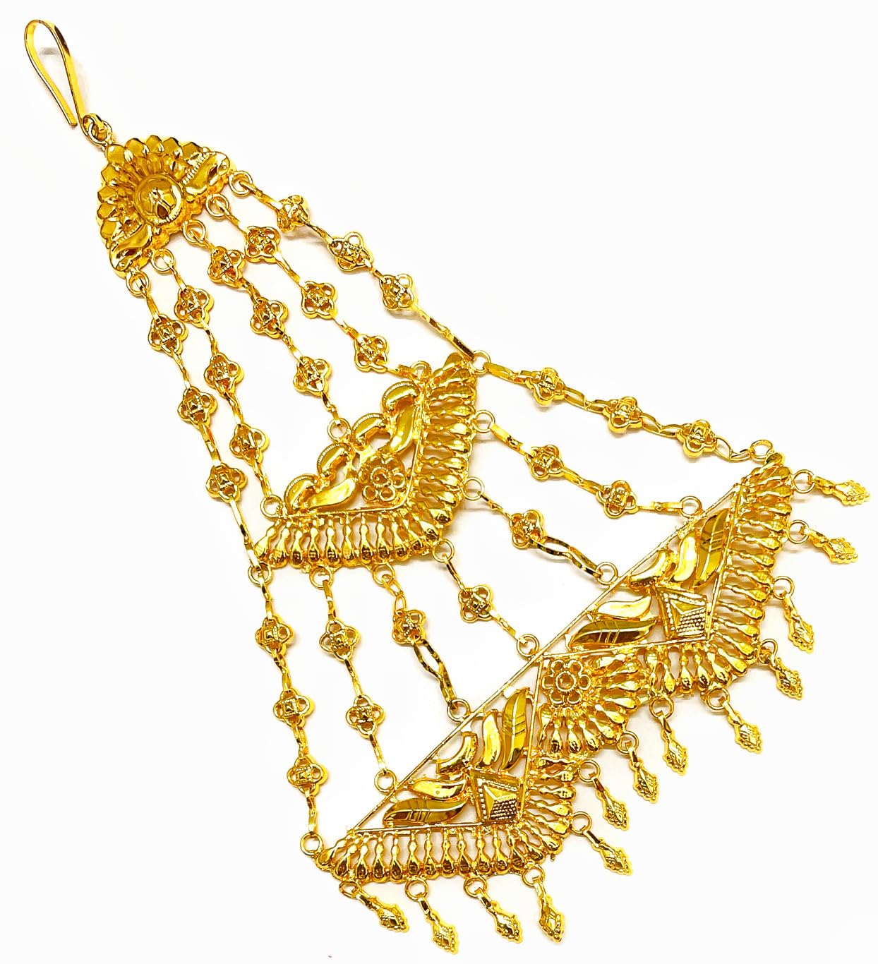 SMARNN Gold Plated Maang tikka Matha Patti Jhoomar Passa For Women (Jhoomar_Big_2) (B0CPF54Y5L) Amazon Price History, Amazon Price Tracker