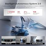 roborock Saros Z70 Robot Vacuum and Mop, OmniGrip Arm, AI-Powered, 22,000Pa Suction, 3.14’’ Ultra Slim, FlexiArm Riser Technology, AdaptiLift Chassis, Obstacle Avoidance, Auto Mop Washing & Drying
